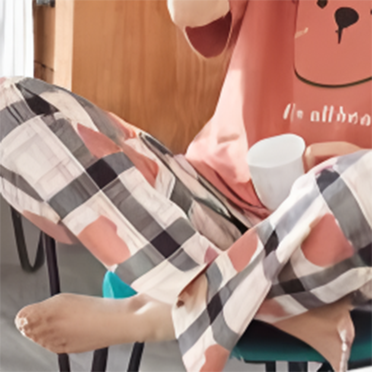 Modern Chic All-Season Sweet Feminine Summer 2 Pcs Women 's Short  Sleeve Sleep Set | Color: Style 4 | Image 2