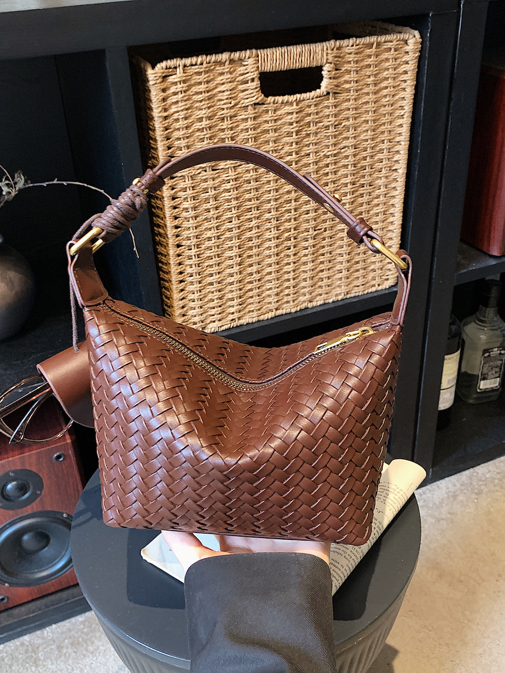 Modern Chic All-Season PU/Artificial Leather/Microfiber Leather Women's Crossbody Bags Other Bags | Color: Brown | Image 3
