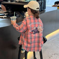Casual Sporty Autumn Girls' Shirt, Ages 3-13 | Color: Pink | Image 1