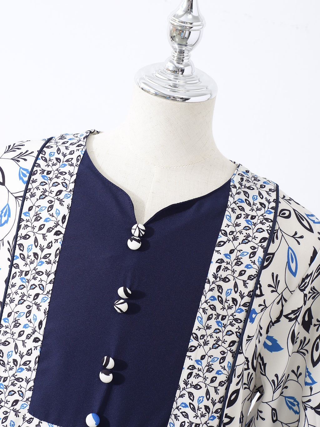 Minimalist Spring Girls' National Costume, Ages 4-13 | Color: Blue | Image 2