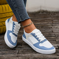 Modern Chic All-Season Flying weaving / Crochet weaving Women's Casual Shoes | Color: Blue | Image 1