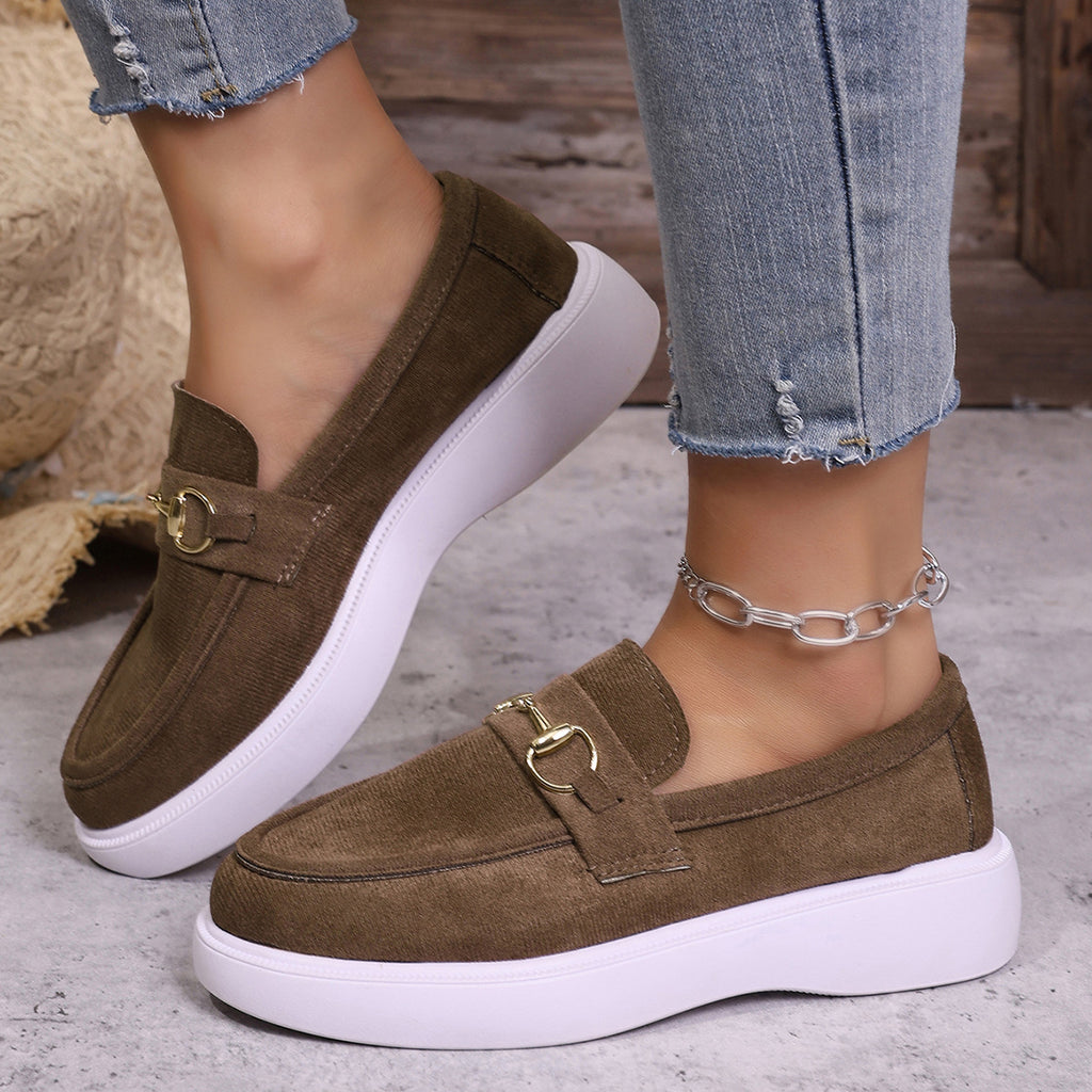 Modern Chic All-Season Cloth / Textile Women's Casual Shoes | Color: Brown | Image 1