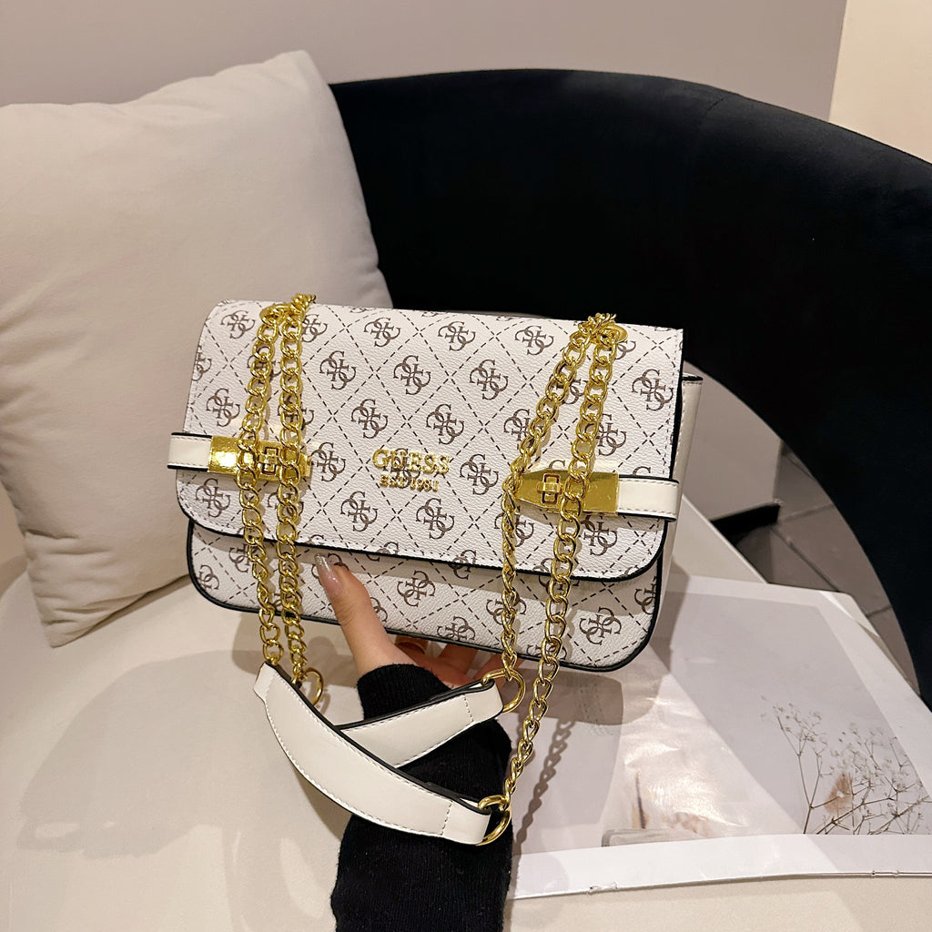 Modern Chic All-Season PU/Artificial Leather/Microfiber Leather, Cloth / Textile Women's Shoulder Bags Underarm Bags | Color: White | Image 2