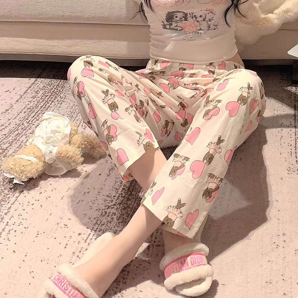 Sweet Feminine Summer Women 's Sleeveless Sleep Set | Color: Style 3 | Image 3