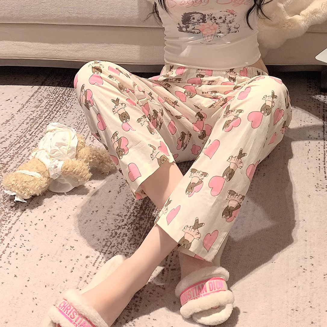 Sweet Feminine Summer Women 's Sleeveless Sleep Set | Color: Style 3 | Image 3