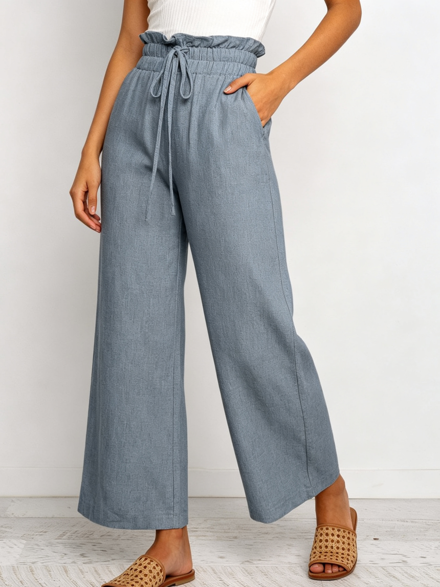 Minimalist All-Season Trousers | Color: Grey | Image 1