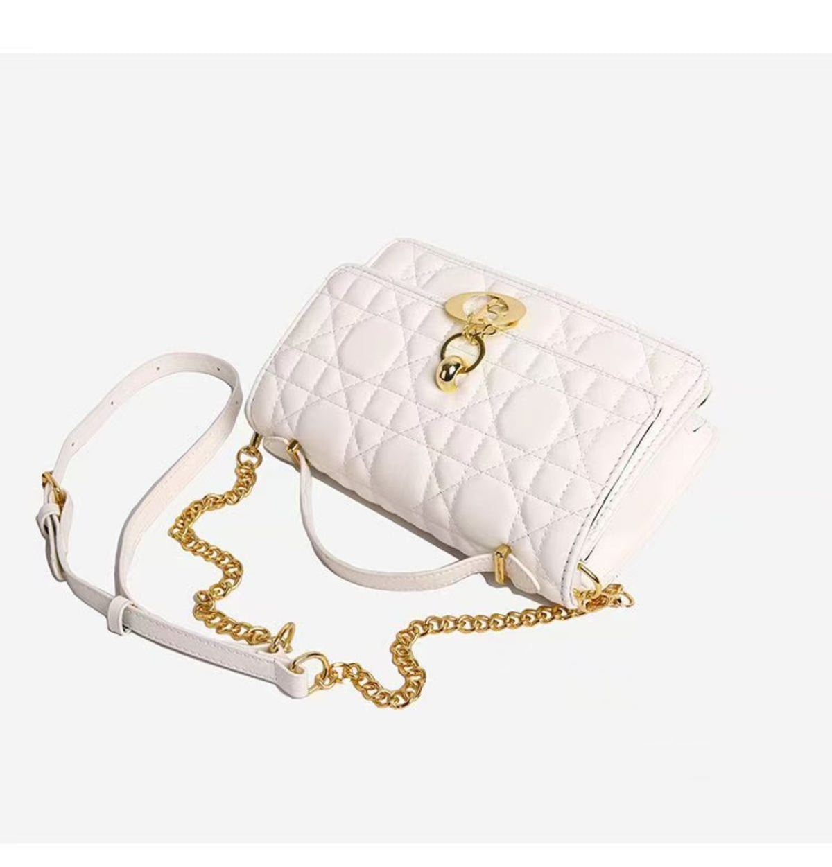 Modern Chic All-Season PU/Artificial Leather/Microfiber Leather Women's Crossbody Bags Other Bags | Color: White | Image 3