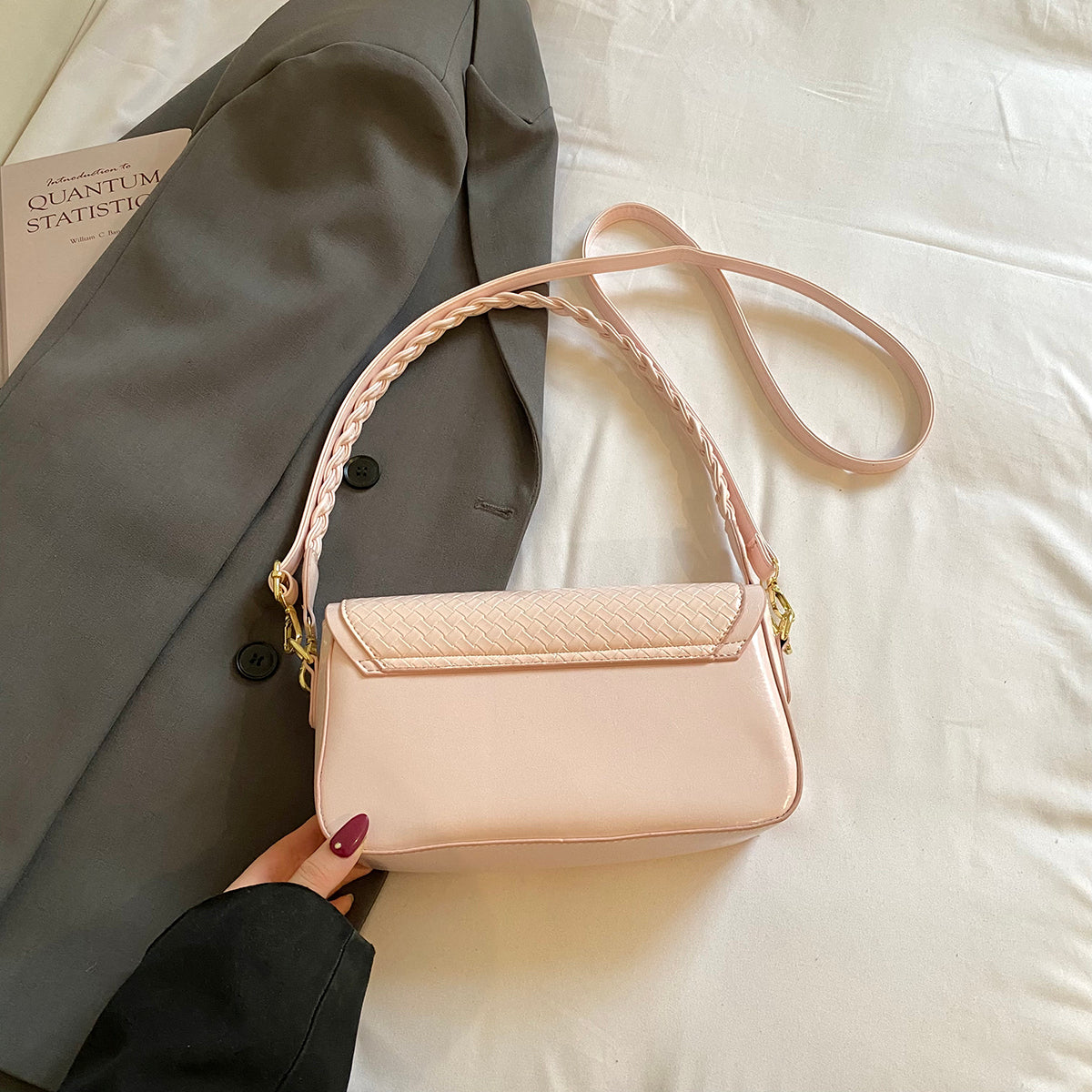Modern Chic All-Season PU/Artificial Leather/Microfiber Leather Women's Handbags Other Bags | Color: Pink | Image 3