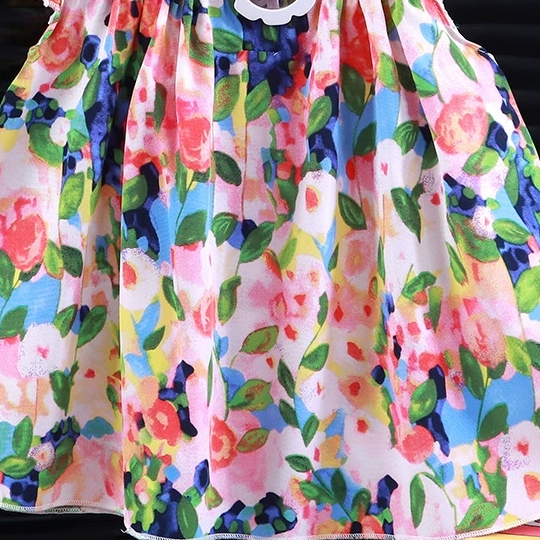 Sweet & Cute Summer Girls' A-Line Dress, Ages 2-13 | Color: Style 4 | Image 2