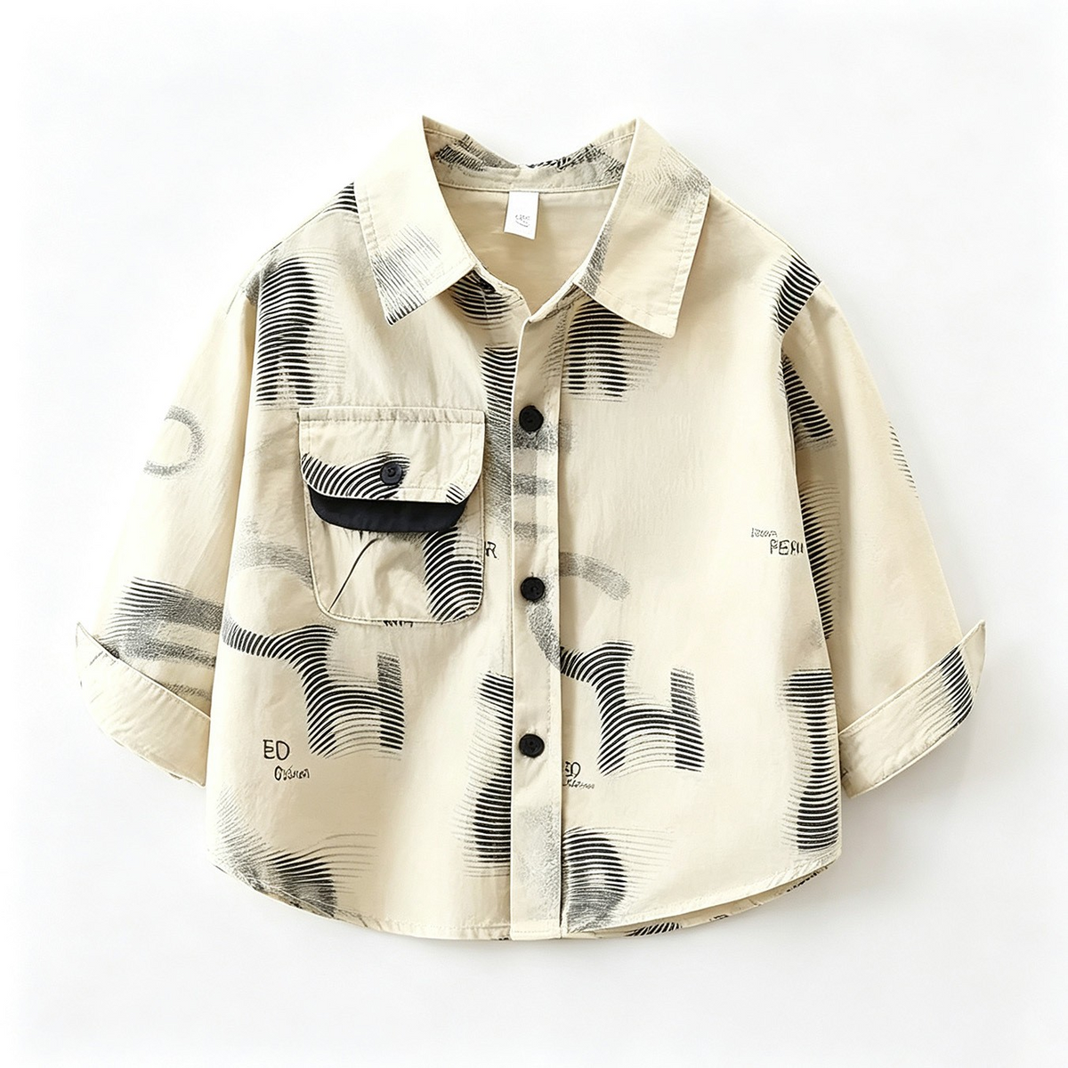 Trendy Autumn 2-Piece Boys' Pants Suit, Ages 2-9 | Color: Light Coffee | Image 3