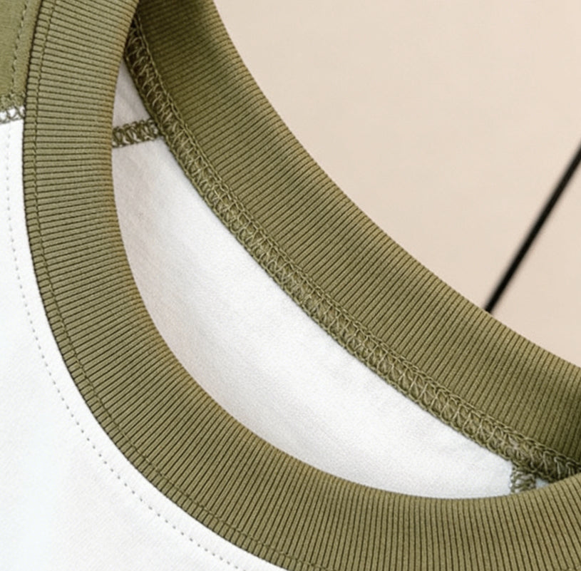 Minimalist Summer 2-Piece Girls' Pants Suit, Ages 4-14 | Color: Khaki | Image 2