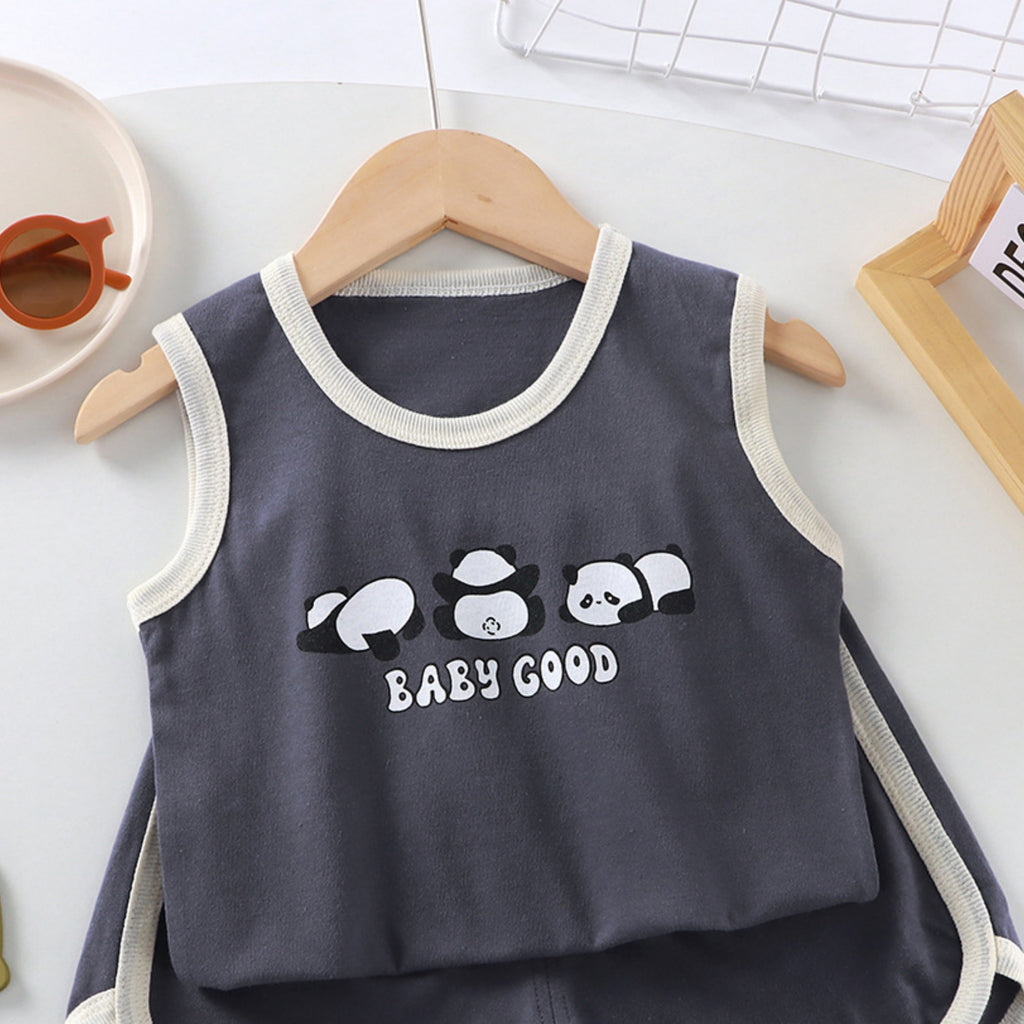 Casual Sporty Summer 2-Piece Baby Boys' Pants Suit, Ages 1-24 Months | Color: Style 2 | Image 2