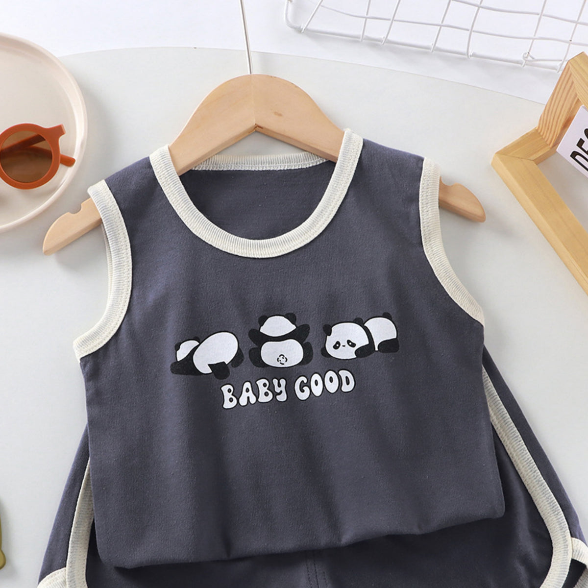 Casual Sporty Summer 2-Piece Baby Boys' Pants Suit, Ages 1-24 Months | Color: Style 2 | Image 2