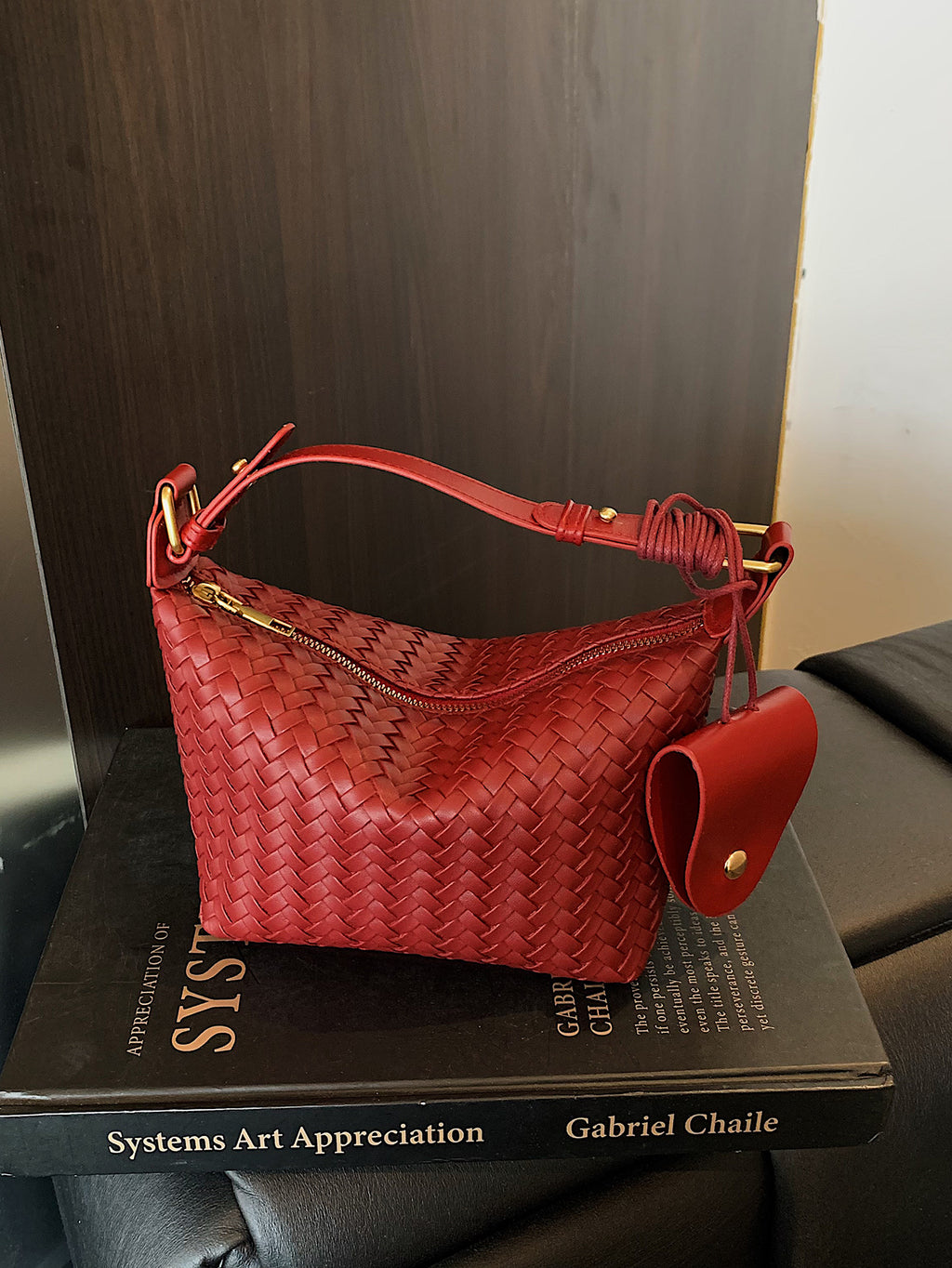 Modern Chic All-Season PU/Artificial Leather/Microfiber Leather Women's Crossbody Bags Other Bags | Color: Red | Image 2