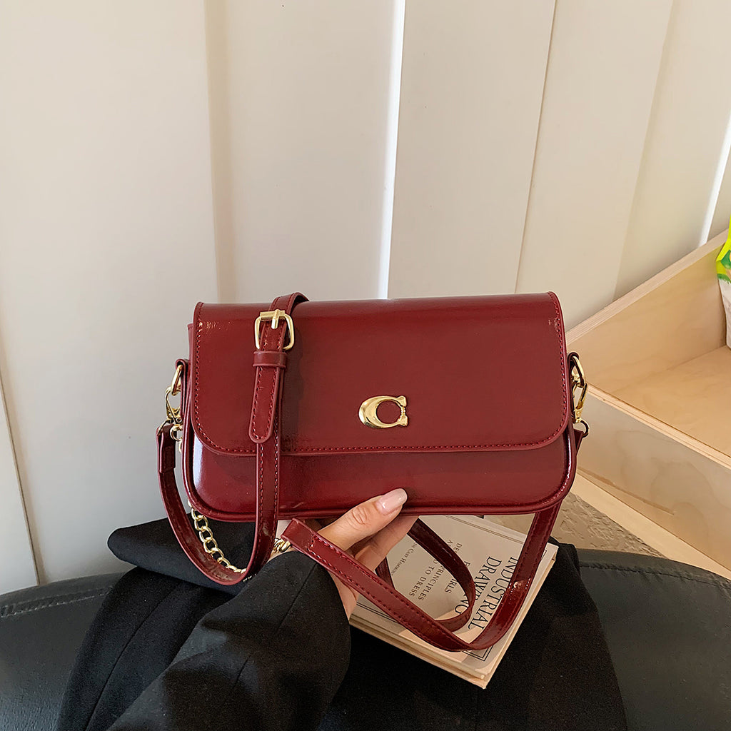 Modern Chic All-Season PU/Artificial Leather/Microfiber Leather Women's Handbags Other Bags | Color: Red | Image 1