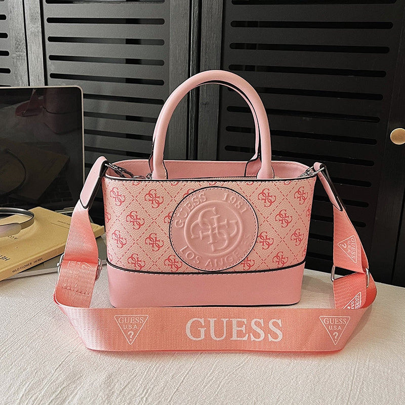 Modern Chic All-Season PU/Artificial Leather/Microfiber Leather, Cloth / Textile Women's Crossbody Bags Other Bags | Color: Pink | Image 1