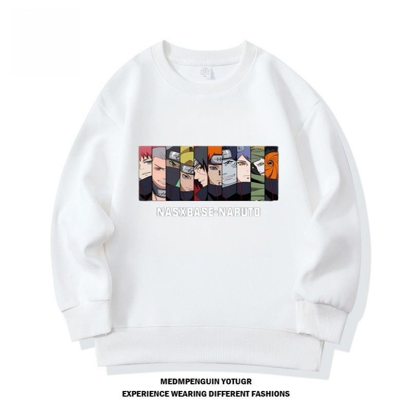 Modern Chic All-Season Minimalist Autumn Boys' Sweatshirt, Ages 2-14 | Color: White | Image 1