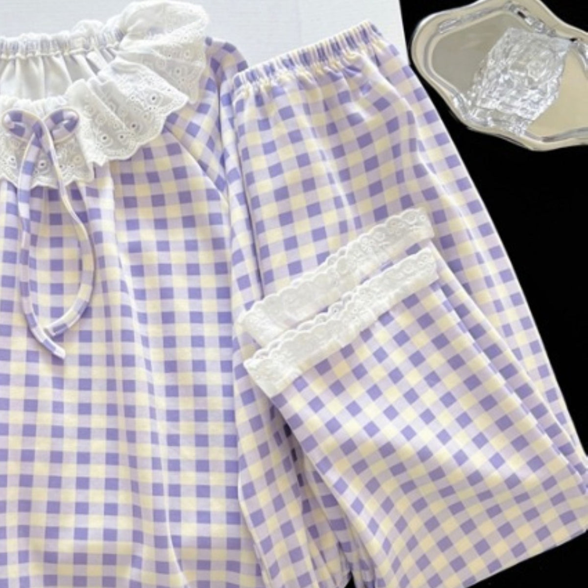 Sweet & Cute Autumn 2-Piece Girls' Pajama Set, Ages 2-14 | Color: Purple | Image 2