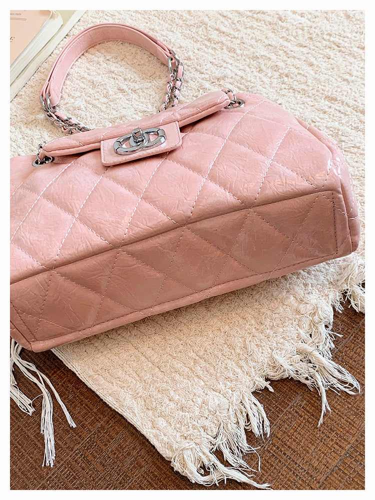 Modern Chic All-Season PU/Artificial Leather/Microfiber Leather Women's Crossbody Bags Other Bags | Color: Pink | Image 3