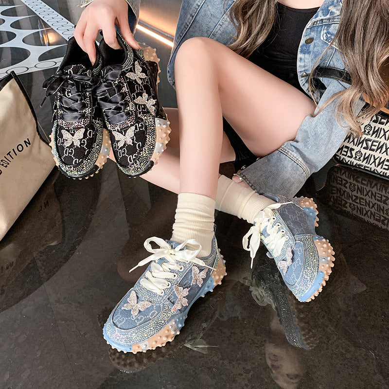 Modern Chic All-Season PU/Artificial Leather/Microfiber Leather Women's Casual Shoes | Color: Blue | Image 1