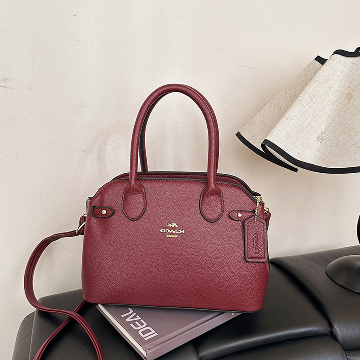 Modern Chic All-Season PU/Artificial Leather/Microfiber Leather Women's Handbags Other Bags | Color: Red | Image 1