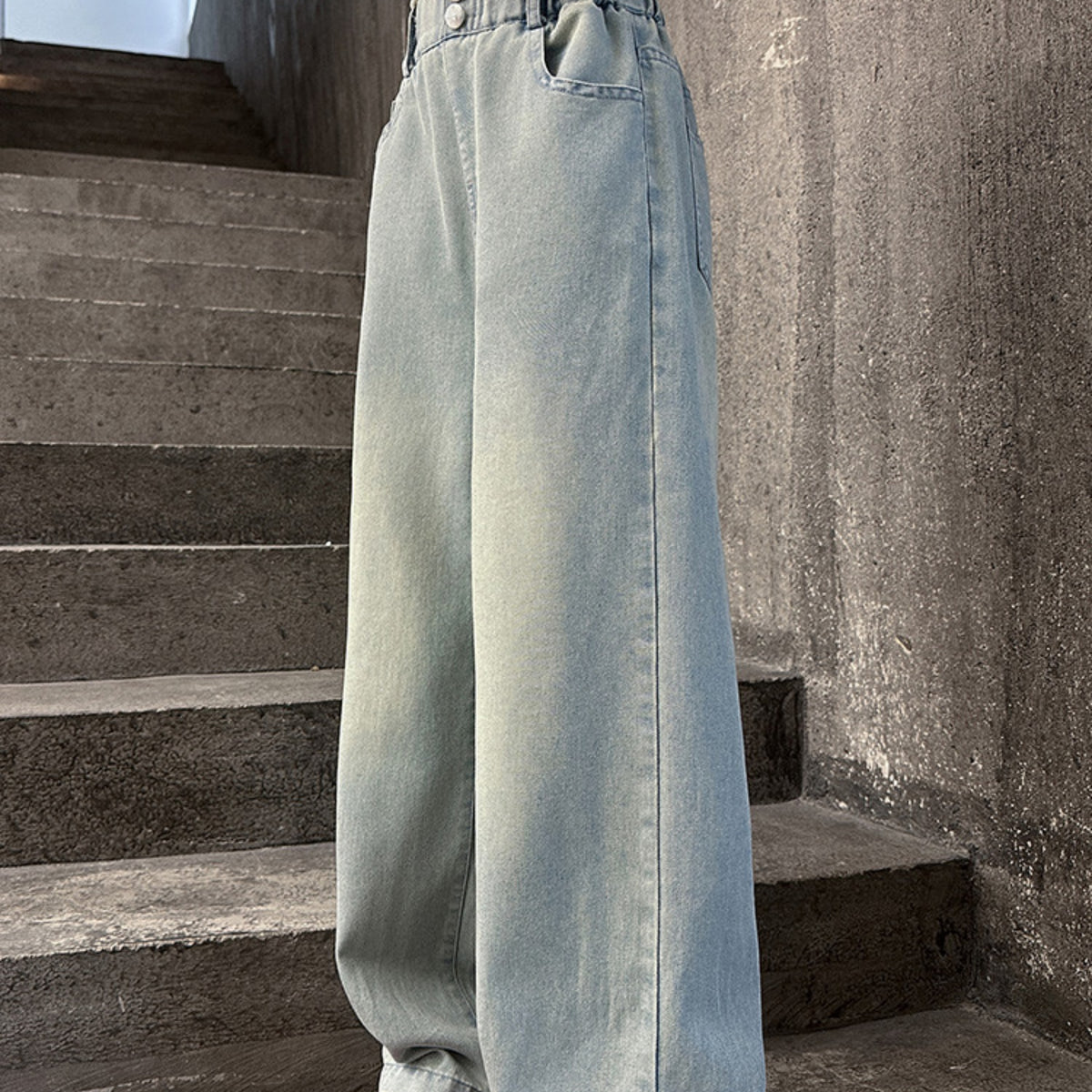 Casual Sporty Spring Girls' Jeans, Ages 4-14 | Color: Blue | Image 3