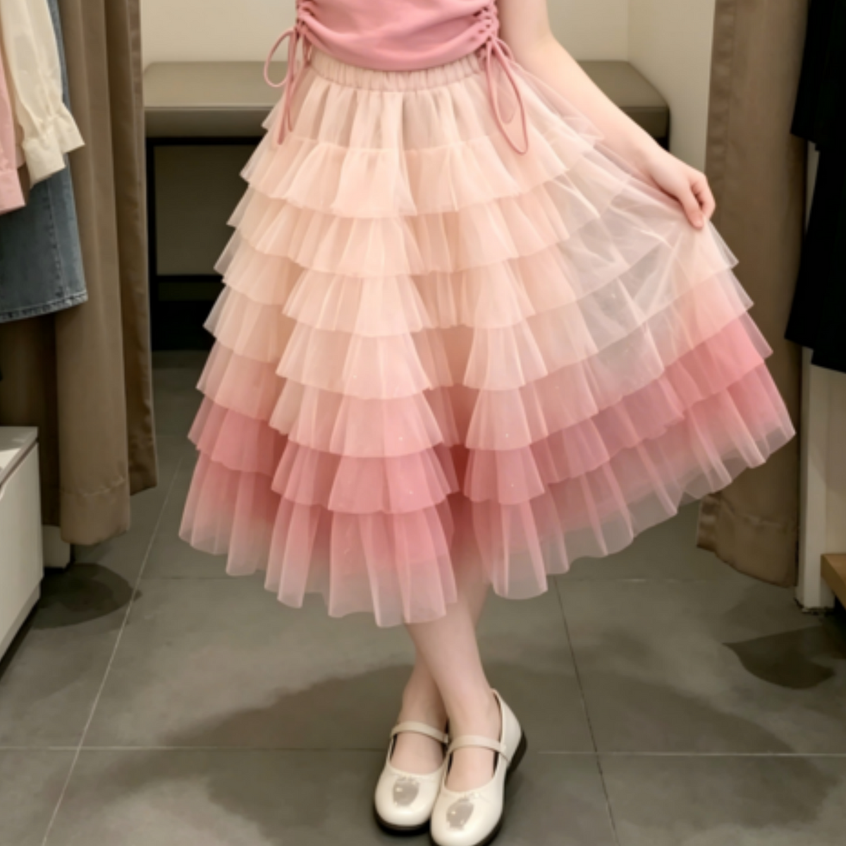 Sweet & Cute Summer 2-Piece Girls' Dress Suit, Ages 4-14 | Color: As the Picture | Image 2
