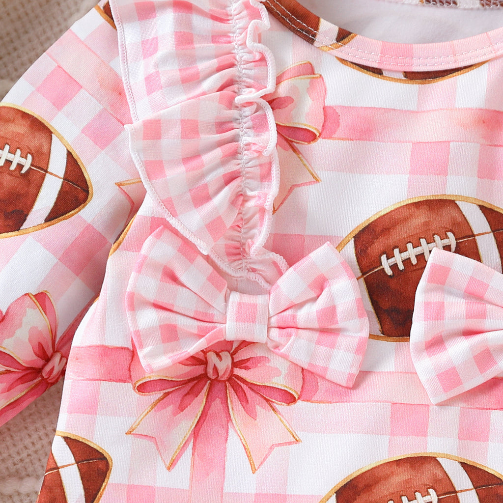 Sweet & Cute Autumn Baby Girls' Jumpsuit, Ages 0-6 Months | Color: Pink | Image 2