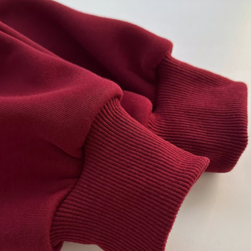 Casual Sporty Autumn Unisex Kids' Hoodie, Ages 4-14 | Color: Red | Image 2