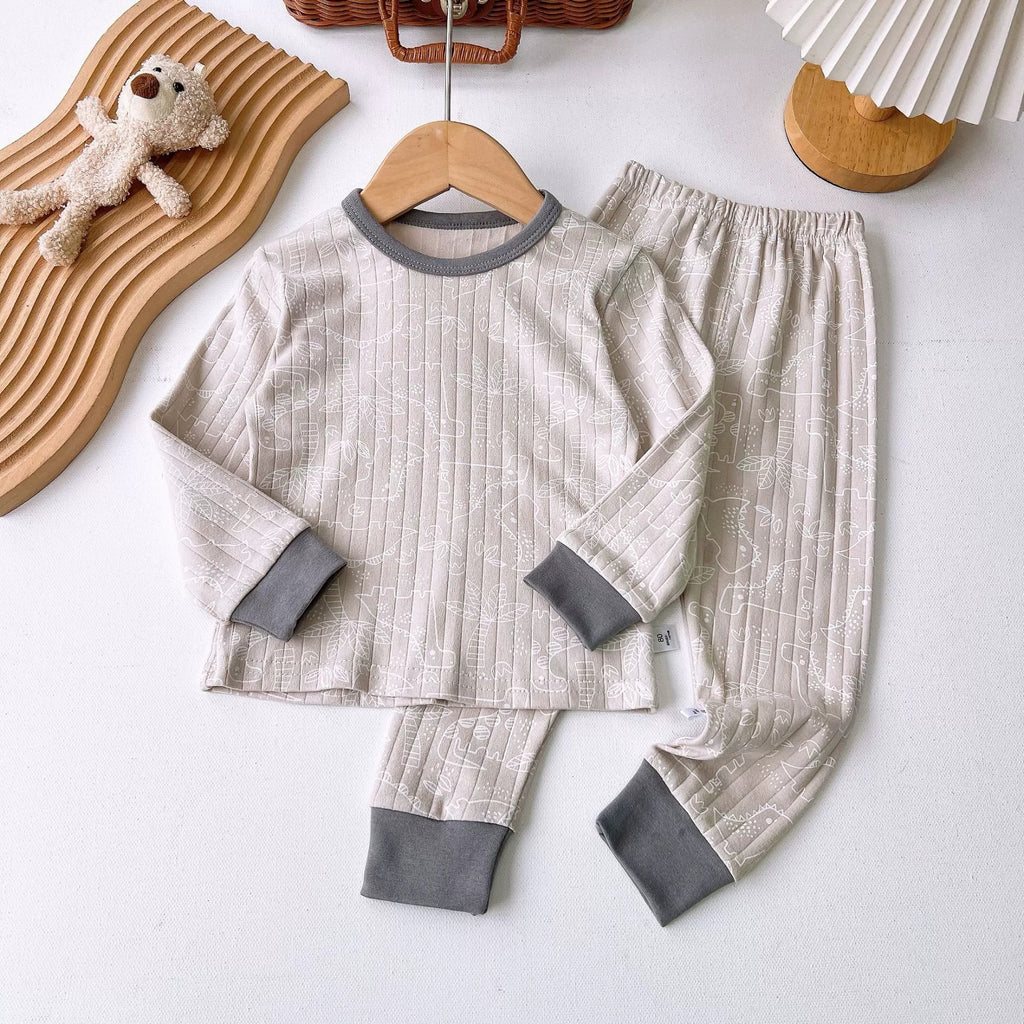 Casual Sporty Spring 2-Piece Unisex Kids' Pajama Set, Ages 2-9 | Color: Style 5 | Image 3