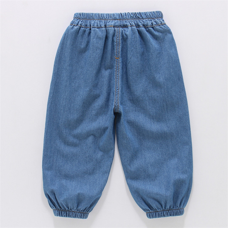 Minimalist Autumn Girls' Jeans, Ages 2-9 | Color: Deep Blue | Image 3