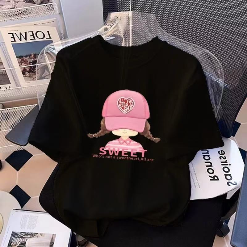 Minimalist Summer Unisex Kids' T-Shirt, Ages 2-13 | Color: Black | Image 1