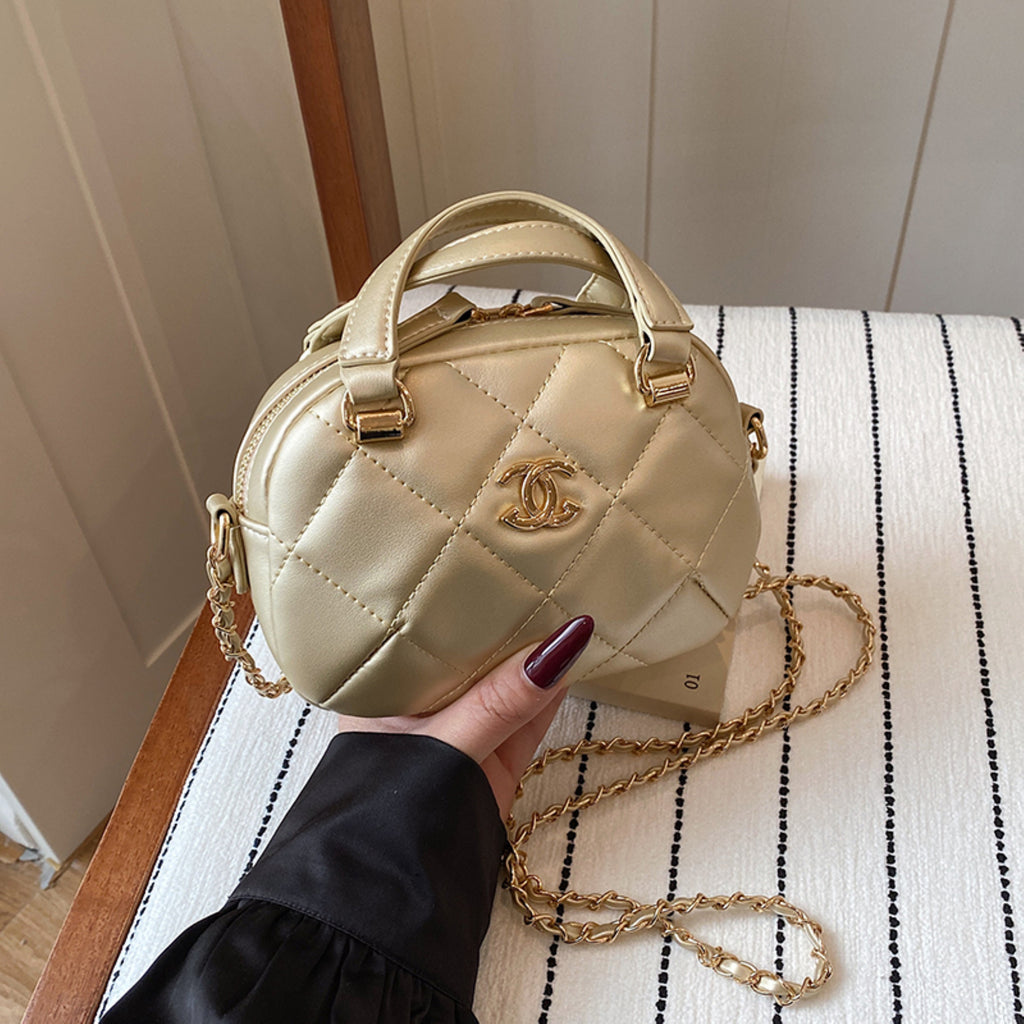 Modern Chic All-Season PU/Artificial Leather/Microfiber Leather Women's Handbags Other Bags | Color: Gold | Image 2