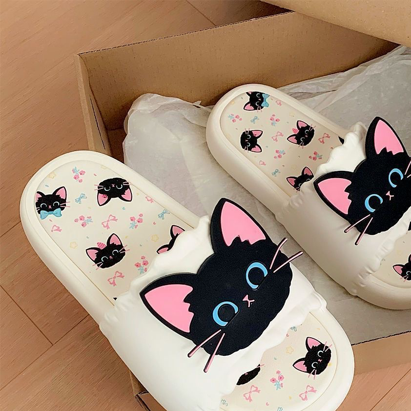 Modern Chic All-Season Plastic/Resin/Board/Acrylic Women's Home Slippers | Color: White | Image 2