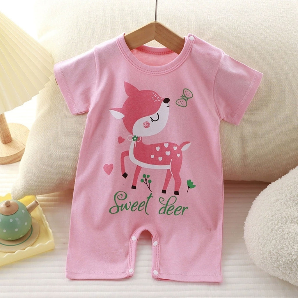 Minimalist Summer Unisex Baby Jumpsuit, Ages 1-24 Months | Color: Style 4 | Image 1