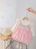 Sweet & Cute Autumn 2-Piece Baby Girls' Dress, Ages 9-24 Months | Color: Pink | Image 1