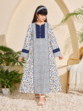 Elegant Spring Girls' National Costume, Ages 6-14 | Color: Blue | Image 1