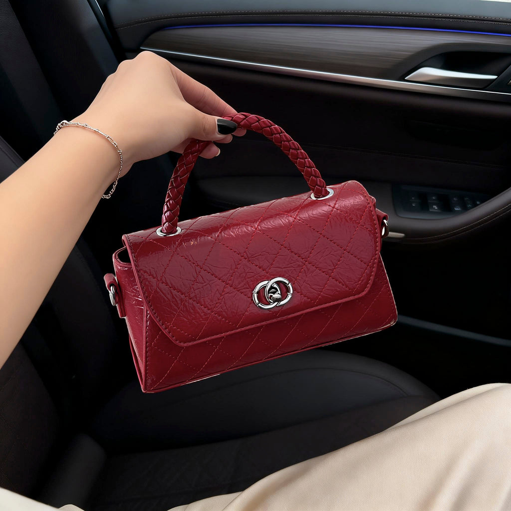 Modern Chic All-Season PU/Artificial Leather/Microfiber Leather Women's Crossbody Bags Other Bags | Color: Red | Image 2