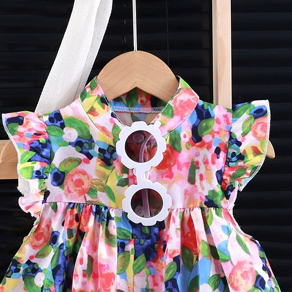 Sweet & Cute Summer Girls' A-Line Dress, Ages 2-13 | Color: Style 4 | Image 3