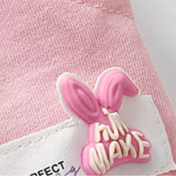Minimalist Summer 2-Piece Girls' Pants Suit, Ages 2-9 | Color: Pink | Image 2