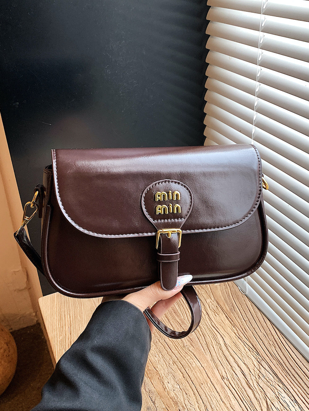 Modern Chic All-Season PU/Artificial Leather/Microfiber Leather Women's Crossbody Bags Other Bags | Color: Brown | Image 2