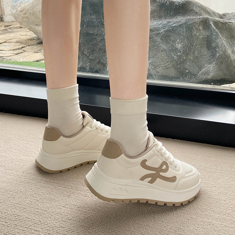 Modern Chic All-Season PU/Artificial Leather/Microfiber Leather Women's Fashion Sneaker | Color: Khaki | Image 3