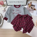 Trendy Autumn 2-Piece Girls' Dress Suit, Ages 2-9 | Color: As the Picture | Image 1