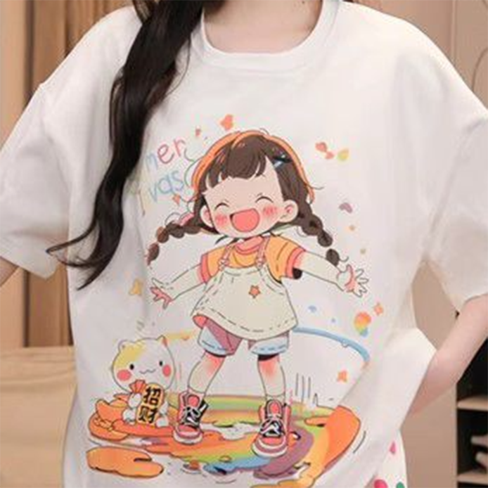 Sweet Feminine Summer 2 Pcs Women 's Short  Sleeve Sleep Set | Color: Style 3 | Image 2