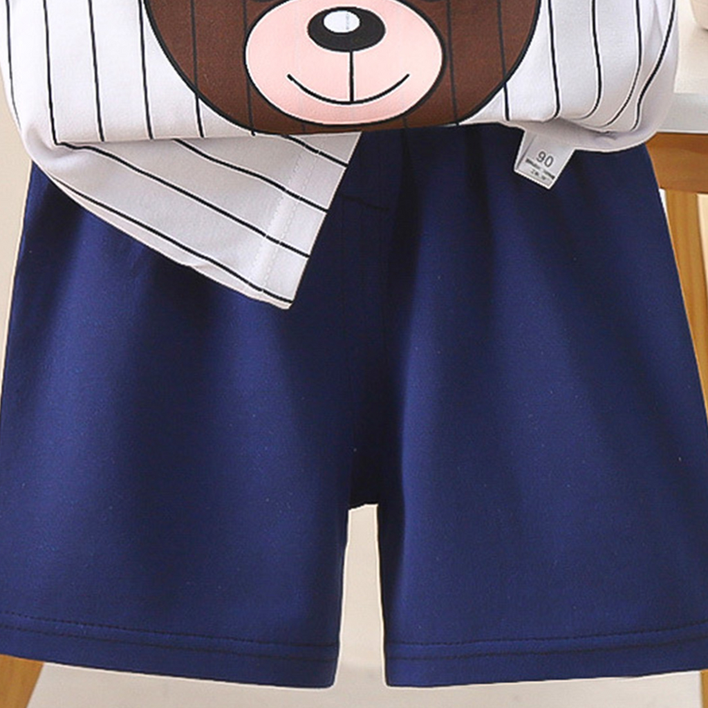 Minimalist Summer 2-Piece Unisex Kids' Pajama Set, Ages 2-7 | Color: Style 2 | Image 3
