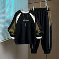 Casual Sporty Autumn 2-Piece Boys' Pants Suit, Ages 4-14 | Color: Green | Image 1