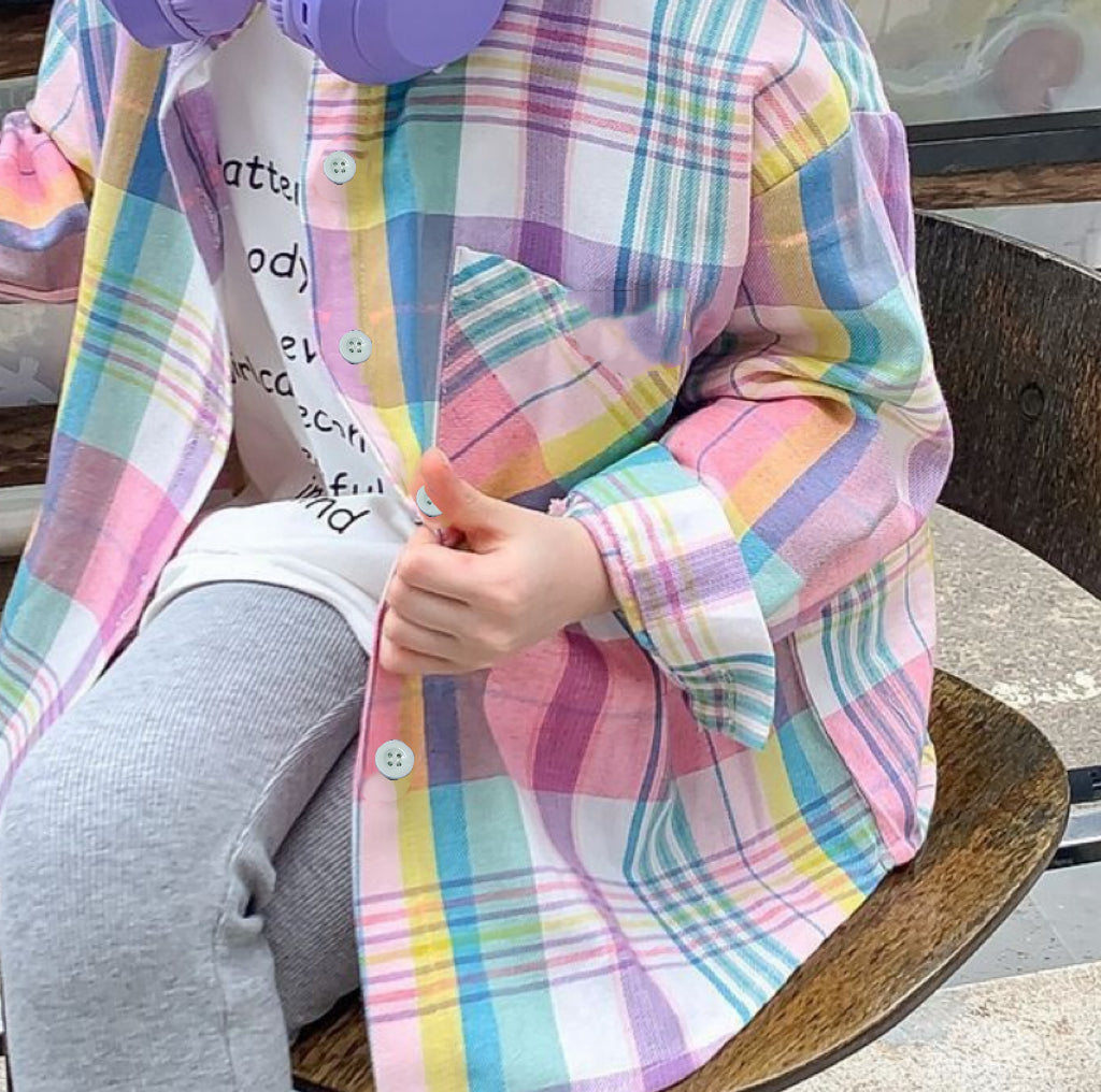 Minimalist Autumn Unisex Kids' Shirt, Ages 3-13 | Color: As the Picture | Image 2