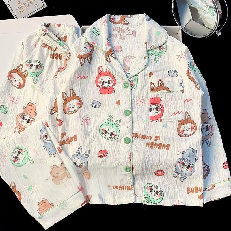 All-Season Sweet & Cute Autumn 2-Piece Girls' Pajama Set, Ages 3-13 | Color: Style 4 | Image 1
