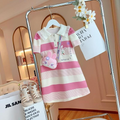 Sweet & Cute Summer Girls' Tee Dress, Ages 3-14 | Color: Pink | Image 1