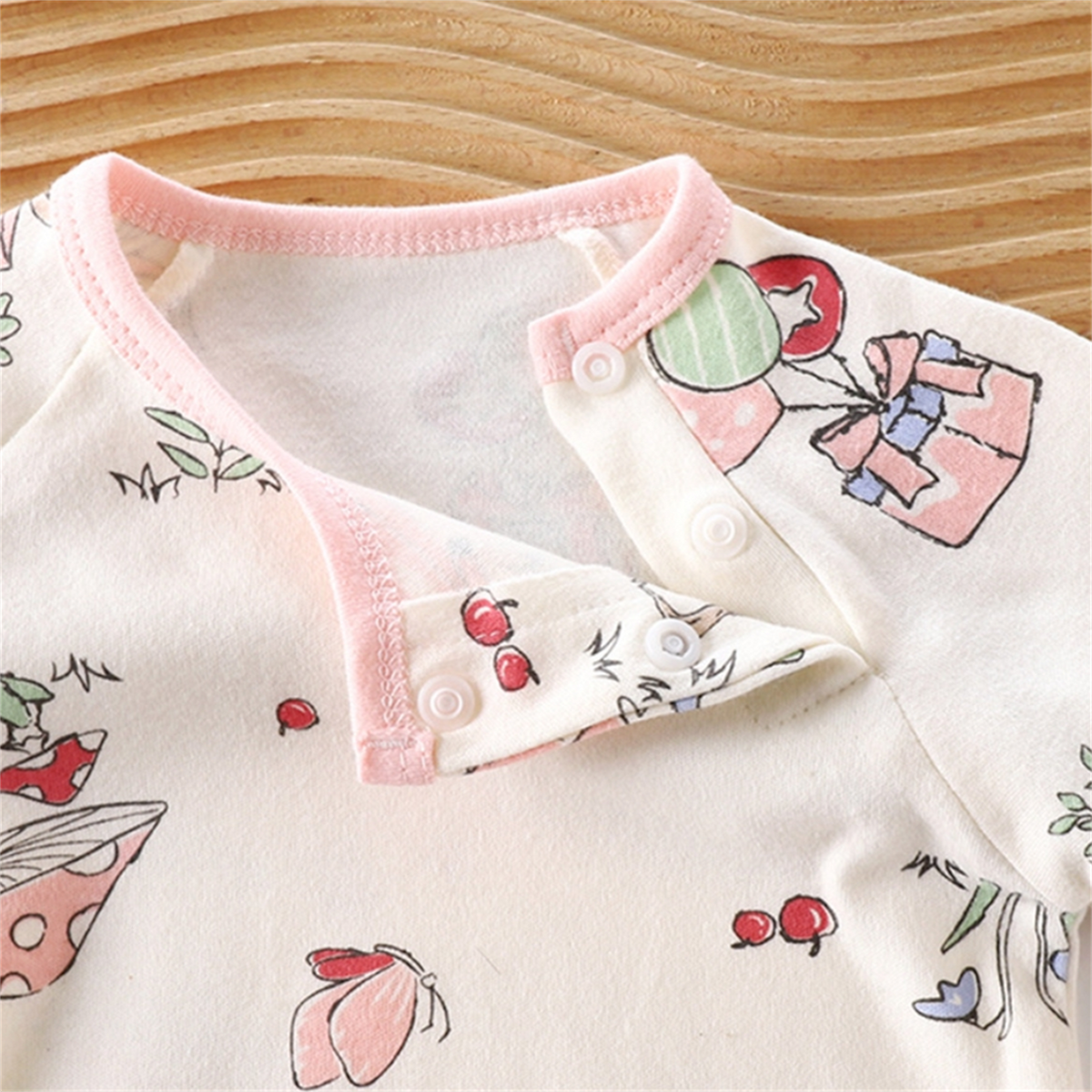 Minimalist Autumn Unisex Baby Jumpsuit, Ages 1-24 Months | Color: Style 1 | Image 3